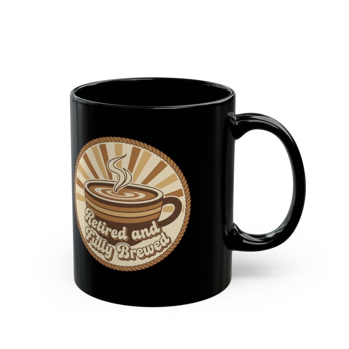 Retired and Fully Brewed Coffee Mug for Relaxed Mornings