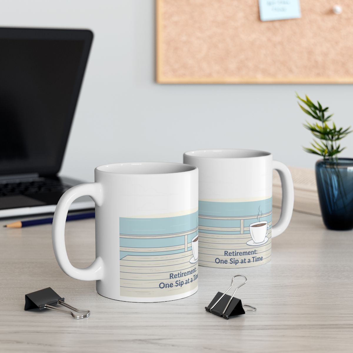 Retirement One Sip at a Time Novelty Mug