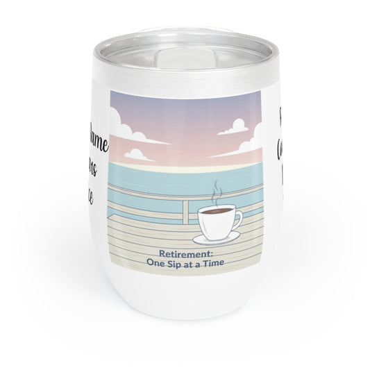 Ocean View Retirement Mug with Coffee Design