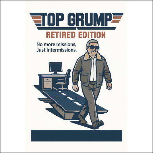 Top Grump Retired Edition | No More Missions Just Intermissions | Celebrate Retirement with Personalized Custom Cut Acrylic Ornaments - Retiree Gifts Retirement Party