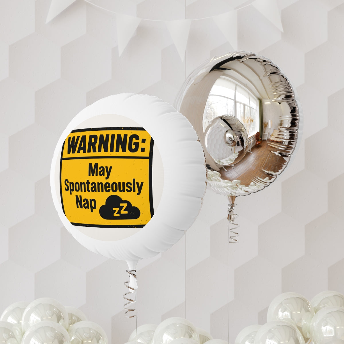 WARNING May Spontaneously Nap | Perfect Retirement Gift | Let the Napping Begin Mylar Ballons 11in or 22in - Retiree Gifts Retirement Party