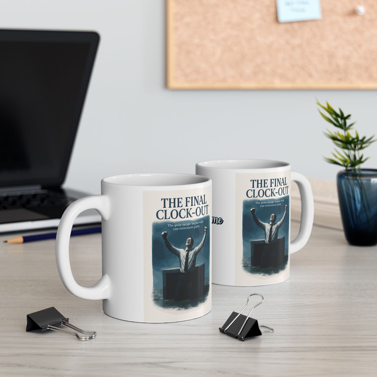 The Final Clock-Out The Great Escape Personalized Retirement | Celebrate Freedom | Personalized Microwavable Ceramic Mugs 11oz 15oz 20o - Retiree Gifts Retirement Party