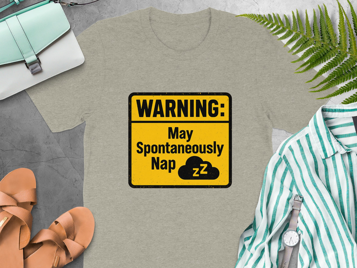 Warning May Spontaneously Nap Funny | A Caution | Retirement Personalized Soft Color Bella T-Shirts - Retiree Gifts Retirement Party
