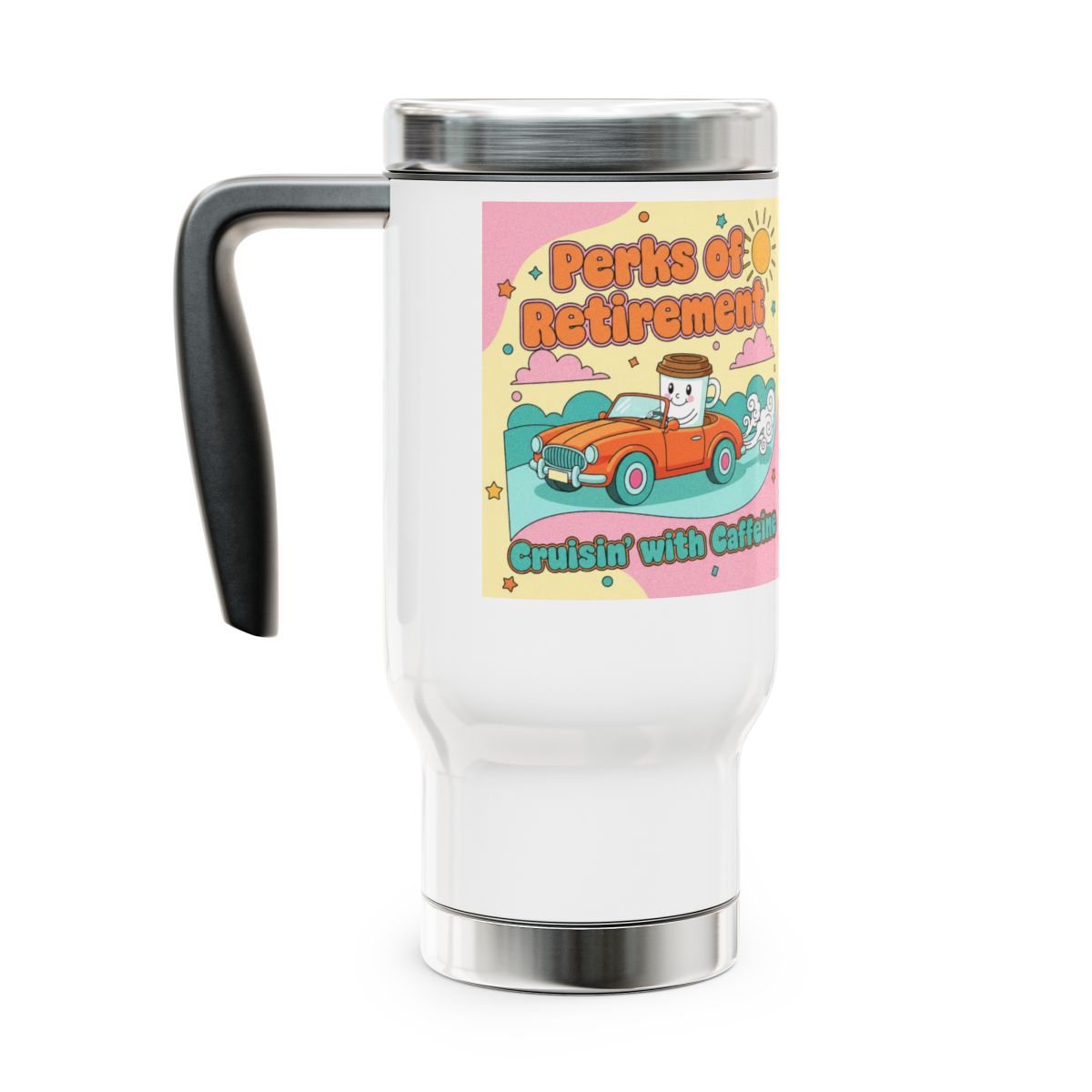 Perks of Retirement Cruisin With Caffeine Mug