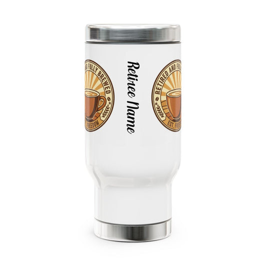 Custom Retiree Name Personalized Travel Mug