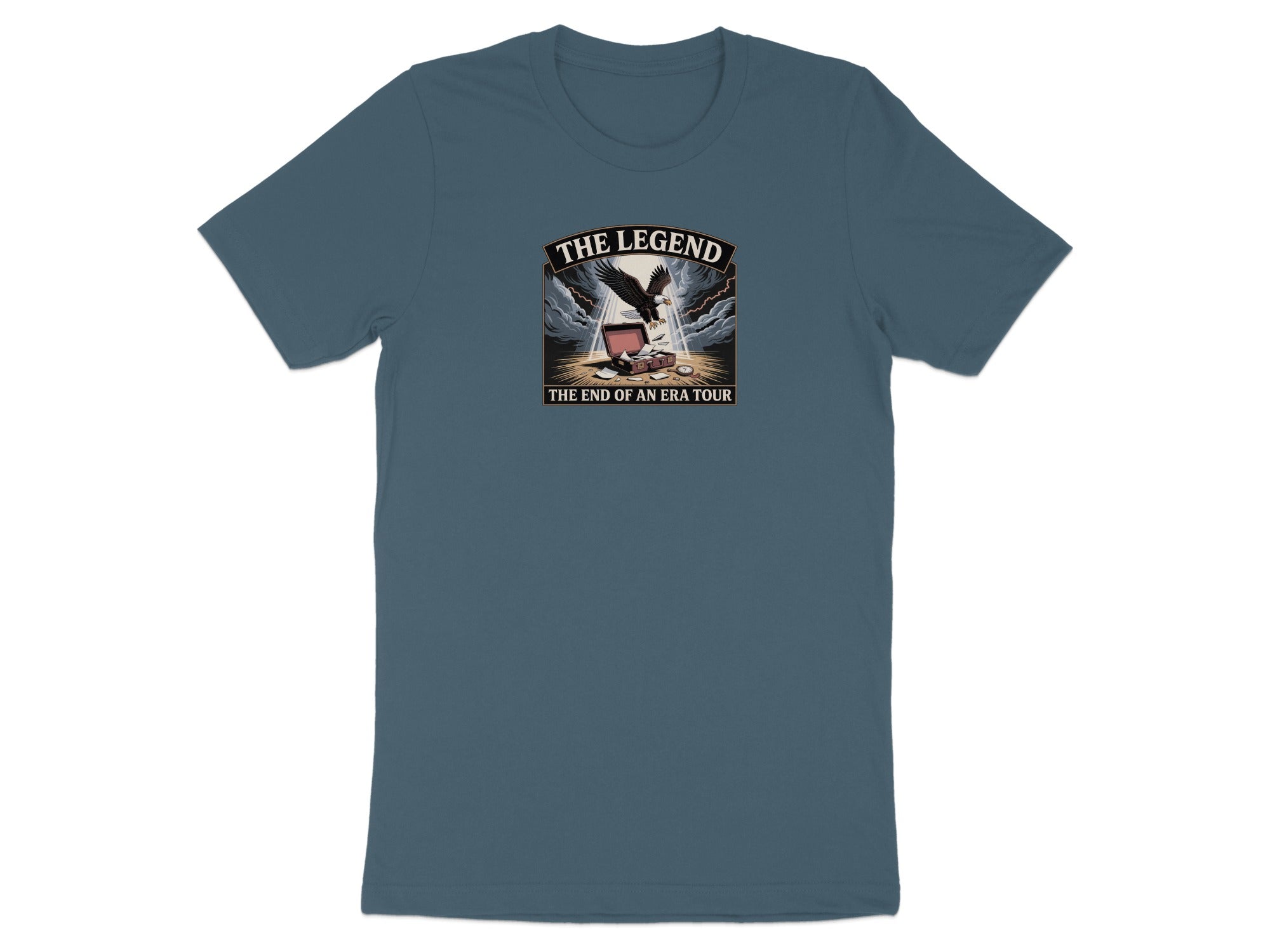 The Legend The End of An Era Tour | Dark Heaterh Color Bella T-Shirts - Retiree Gifts Retirement Party