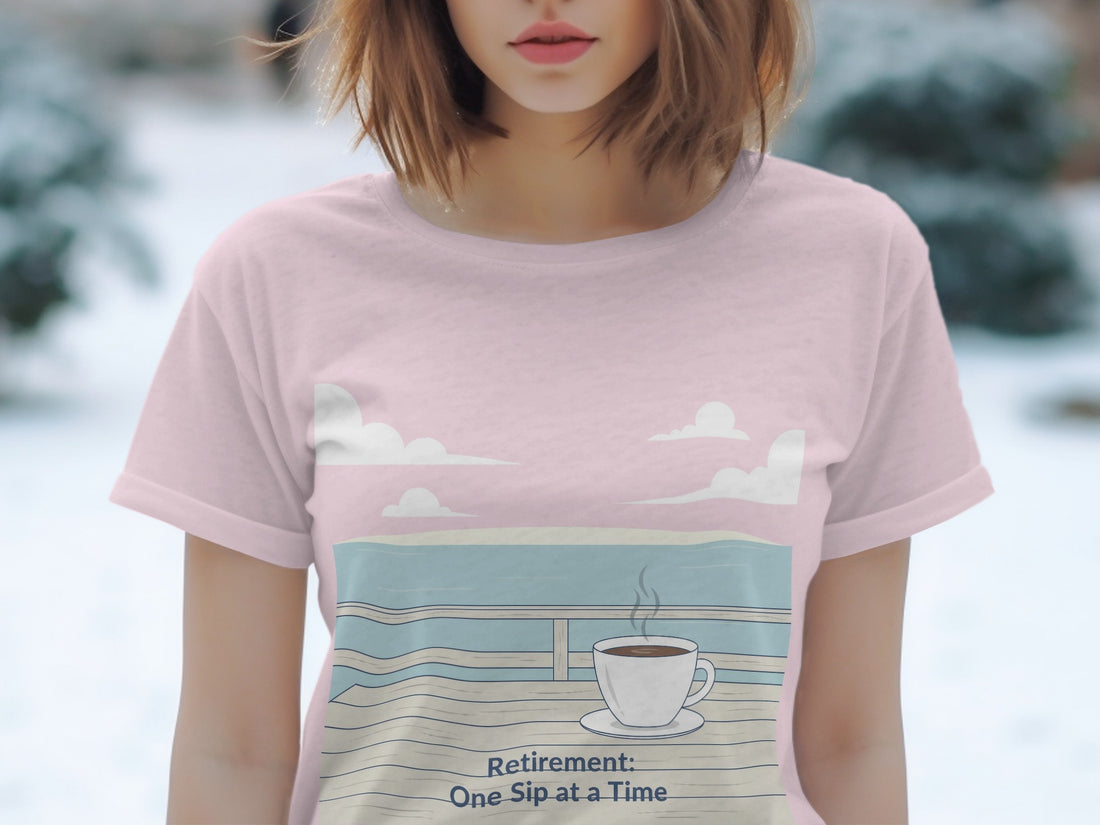 Encouraging Retirement One Sip at a Time T-shirt