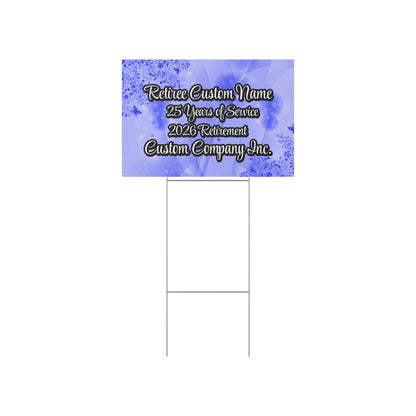 Retiree Custom Retirement Yard Sign Personalized product