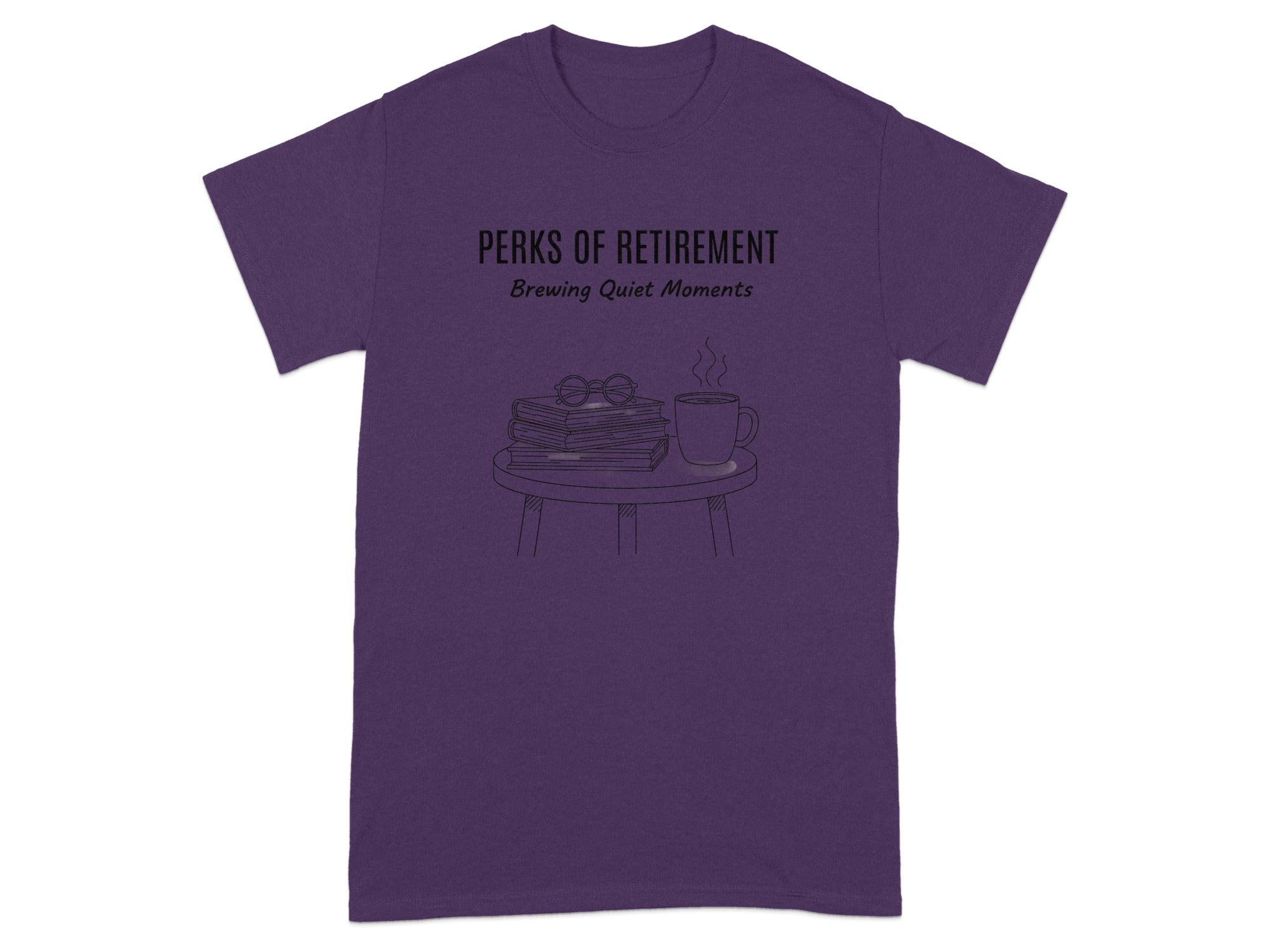 Perks of Retirement Brewing Quiet Moments T-shirt