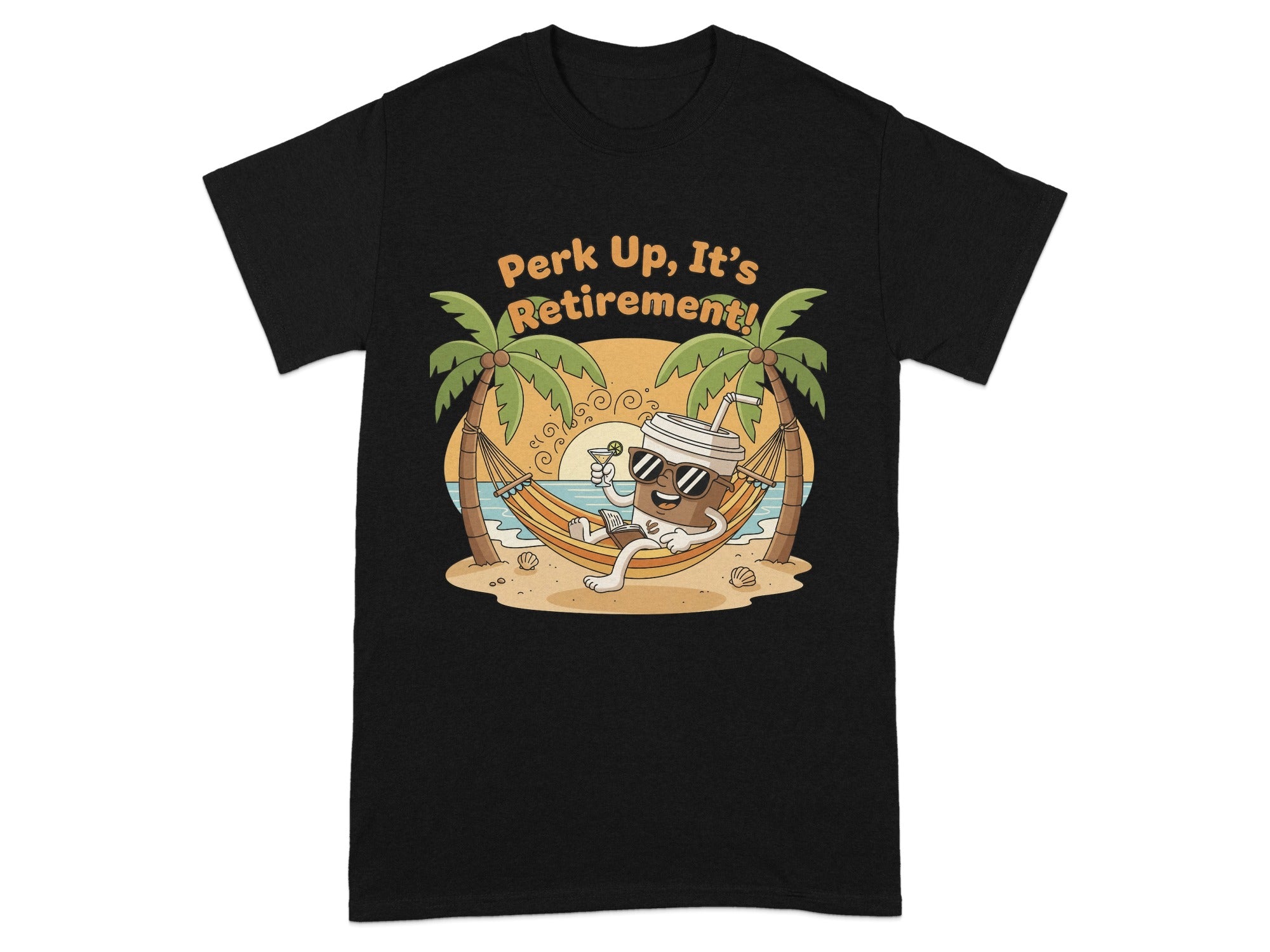 Funny Perk Up It's Retirement Graphic Tee Shirt