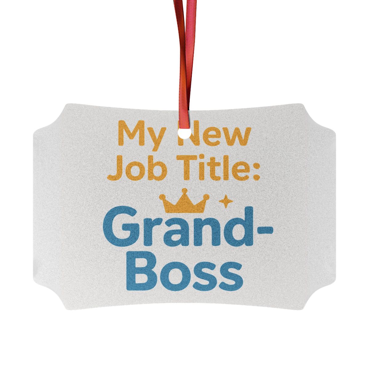 My New Job Title Grand-Boss Ornaments | Celebrate Retirement with Humor - Retiree Gifts Retirement Party