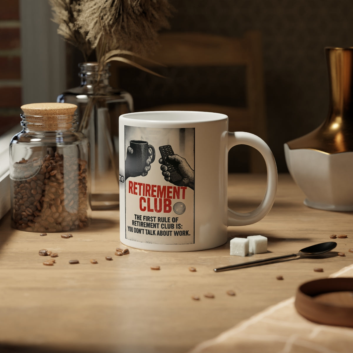 The First Rule Of Retirement Club Mug For Coffee Lovers