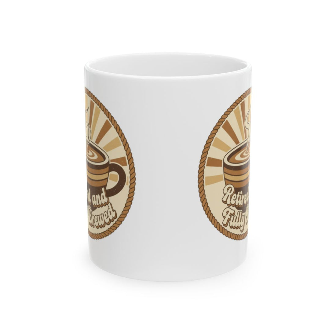 Retired and Fully Brewed Coffee Mug for Enjoyable Mornings