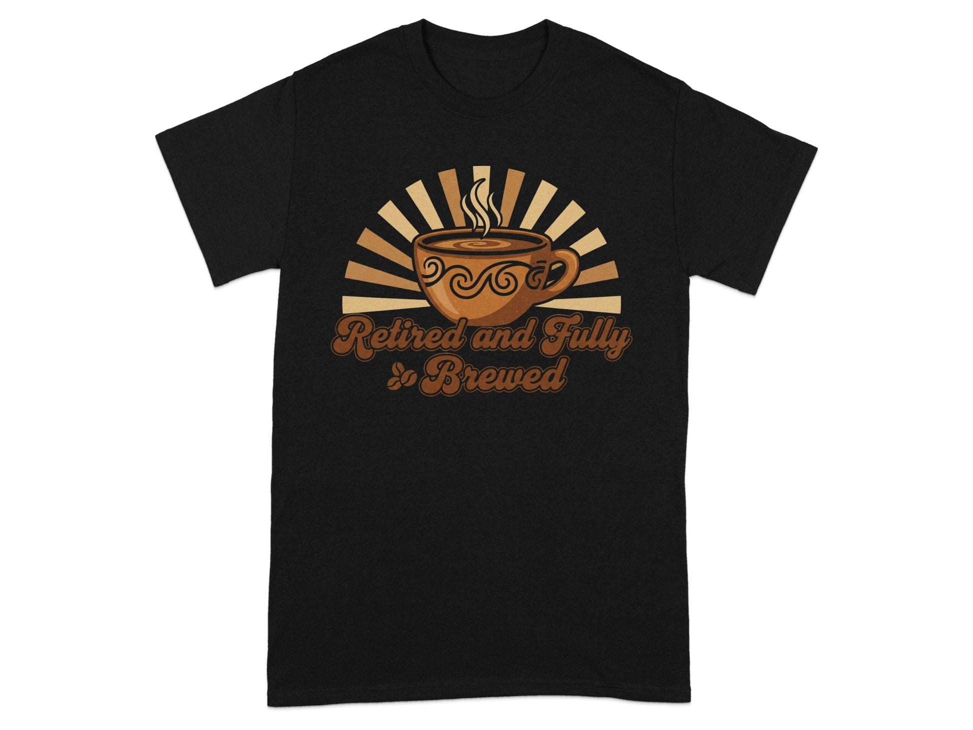 Retired and Fully Brewed Cozy Graphic Tee Shirt