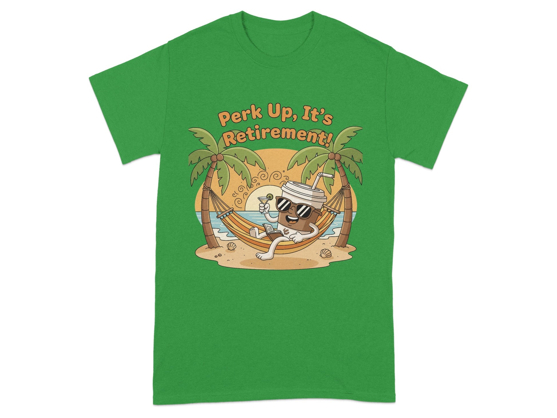 Perk Up It's Retirement Humorous Graphic T-Shirt