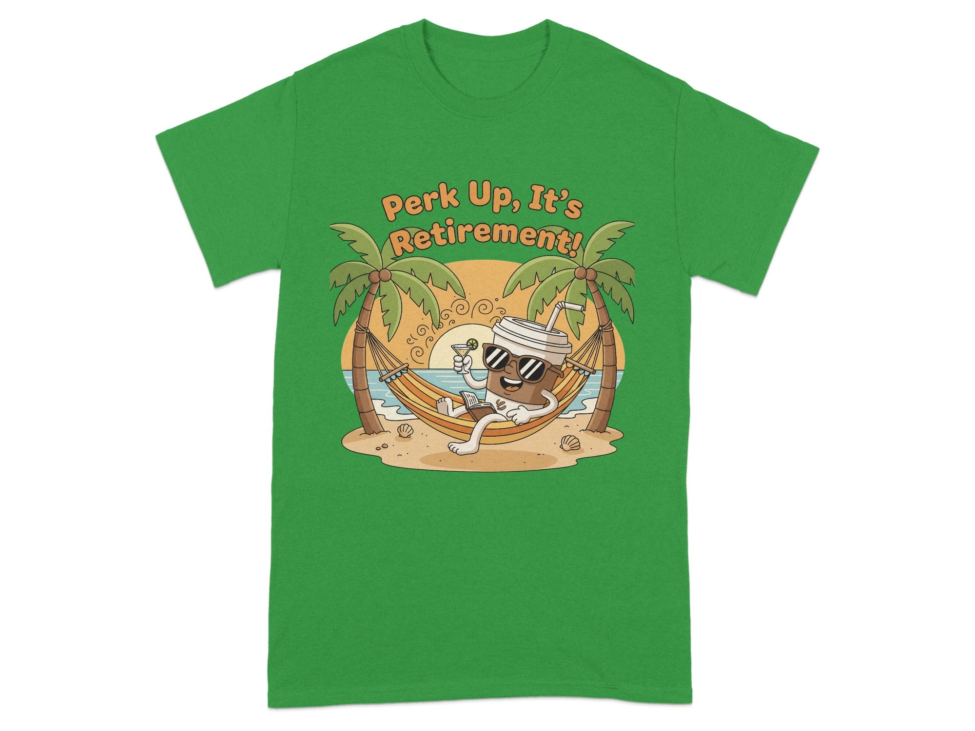 Perk Up It's Retirement Humorous Graphic T-Shirt