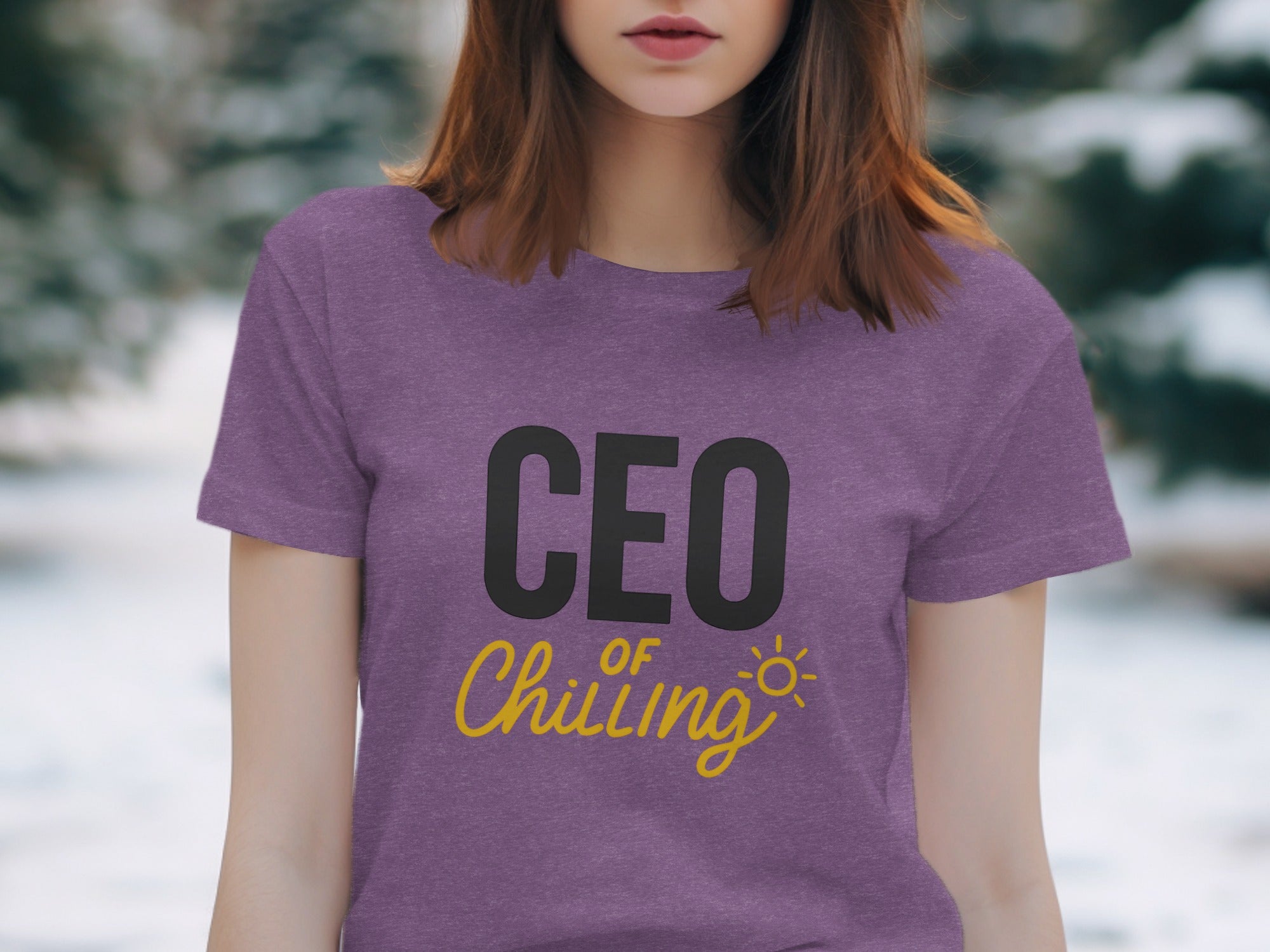 CEO of Chilling | Retire in Style with Dark Heather Color Bella T-Shirts - Retiree Gifts Retirement Party