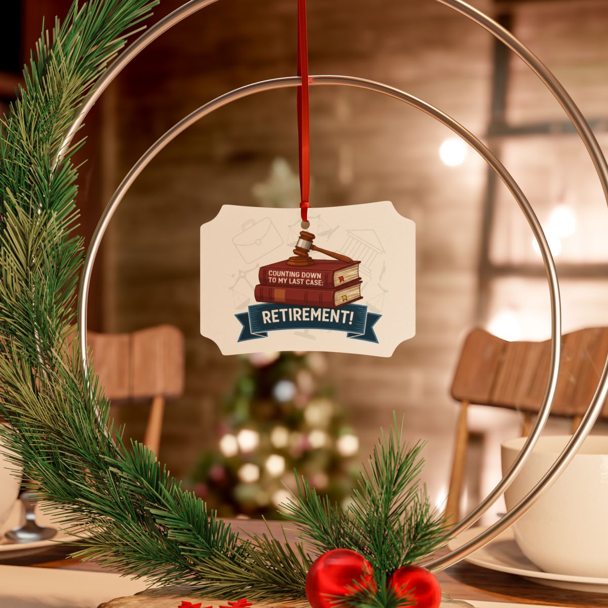 Counting Down to My Last Case Retirement | Celebration Custom Cur Ornaments - Retiree Gifts Retirement Party