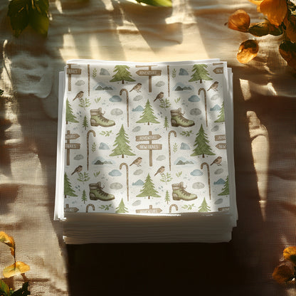 Adventure and Nature Themed Decorative Napkins