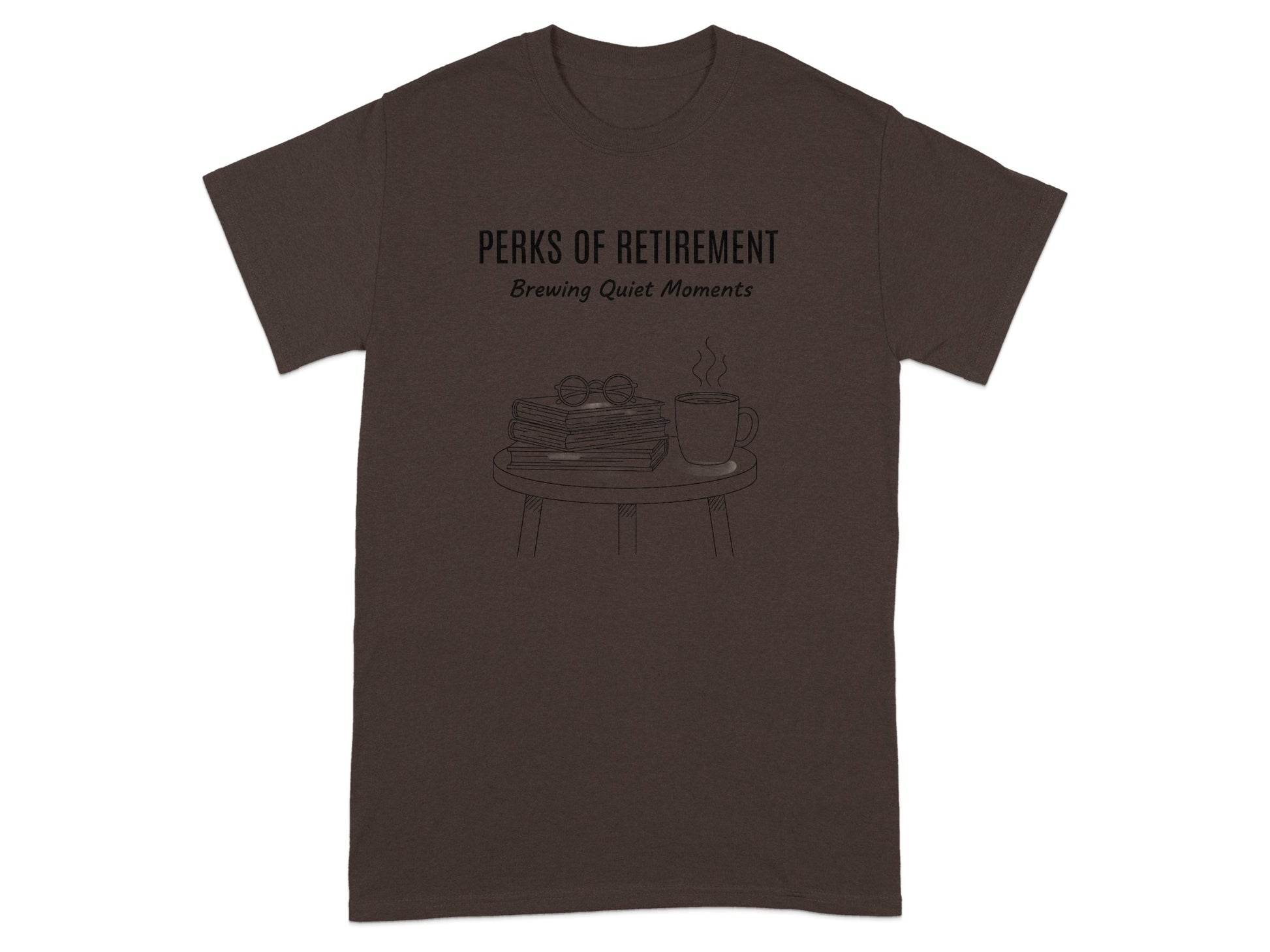 Perks of Retirement Brewing Quiet Moments T-shirt