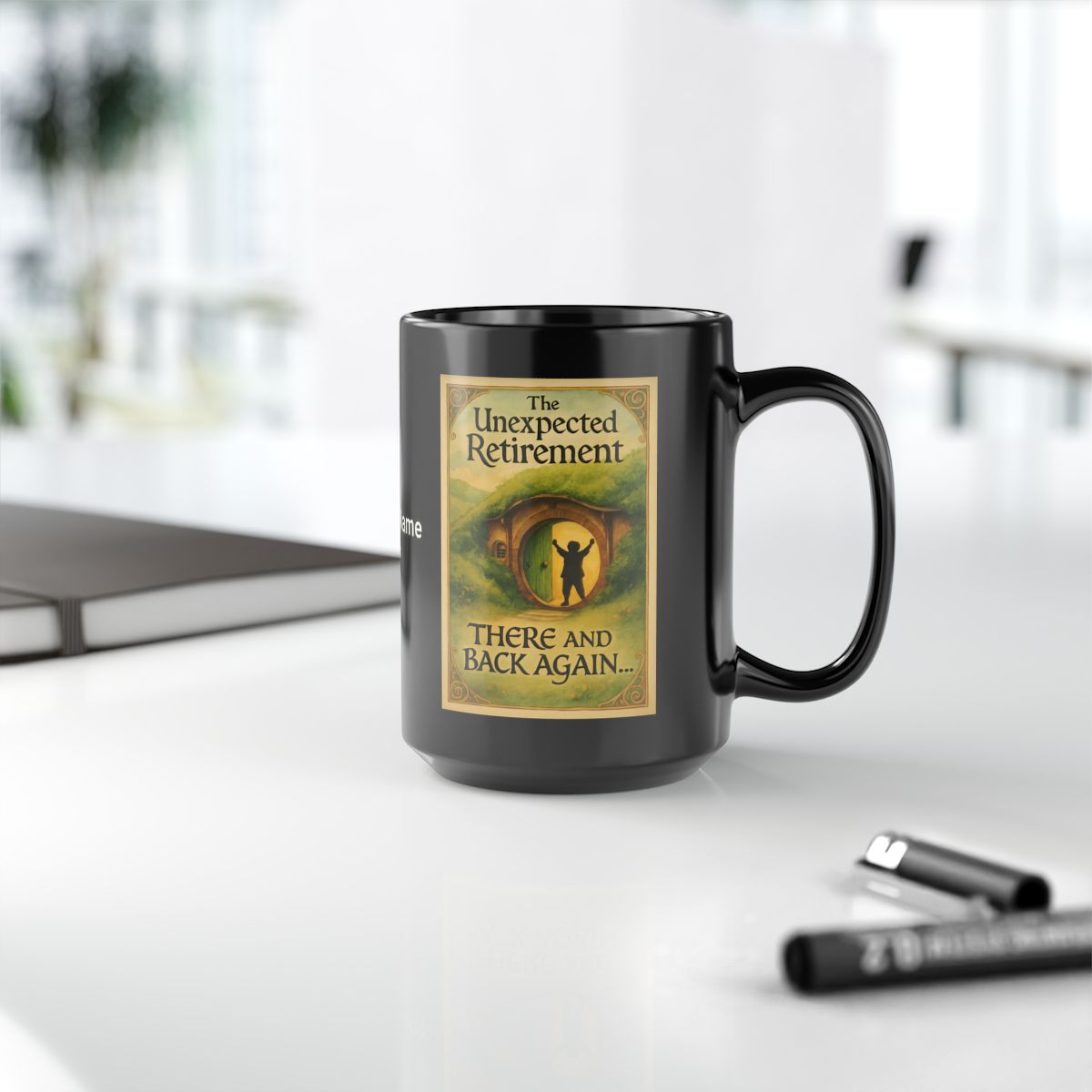 The Unexpected Retirement There and Back Again mug