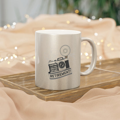 Counting to My Next Creative Capture | Retirement Gold Silver Black or Access Mugs - Retiree Gifts Retirement Party