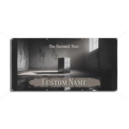 The Farewell Tour Room Scene Image Style Vinyl Banner or Yard Sign - Retiree Gifts Retirement Party