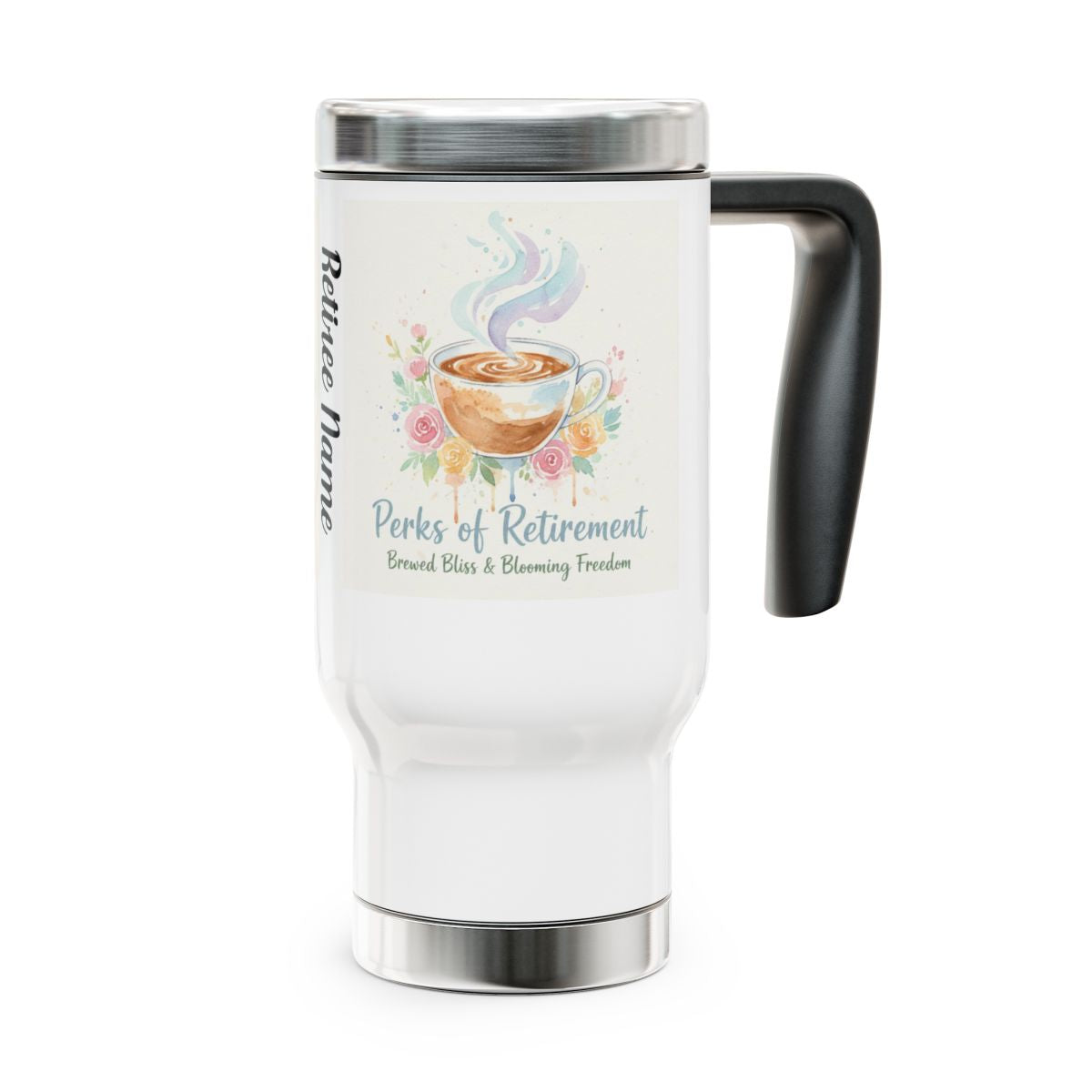 Perks of Retirement Bread Bliss Blooming Freedom Mug