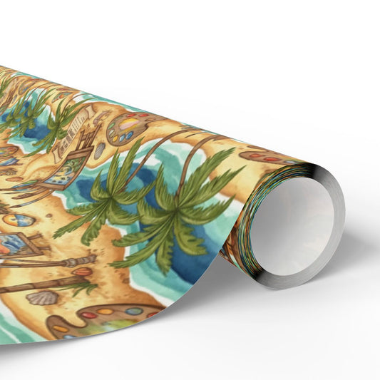 Tropical Beach Themed Decorative Paper product