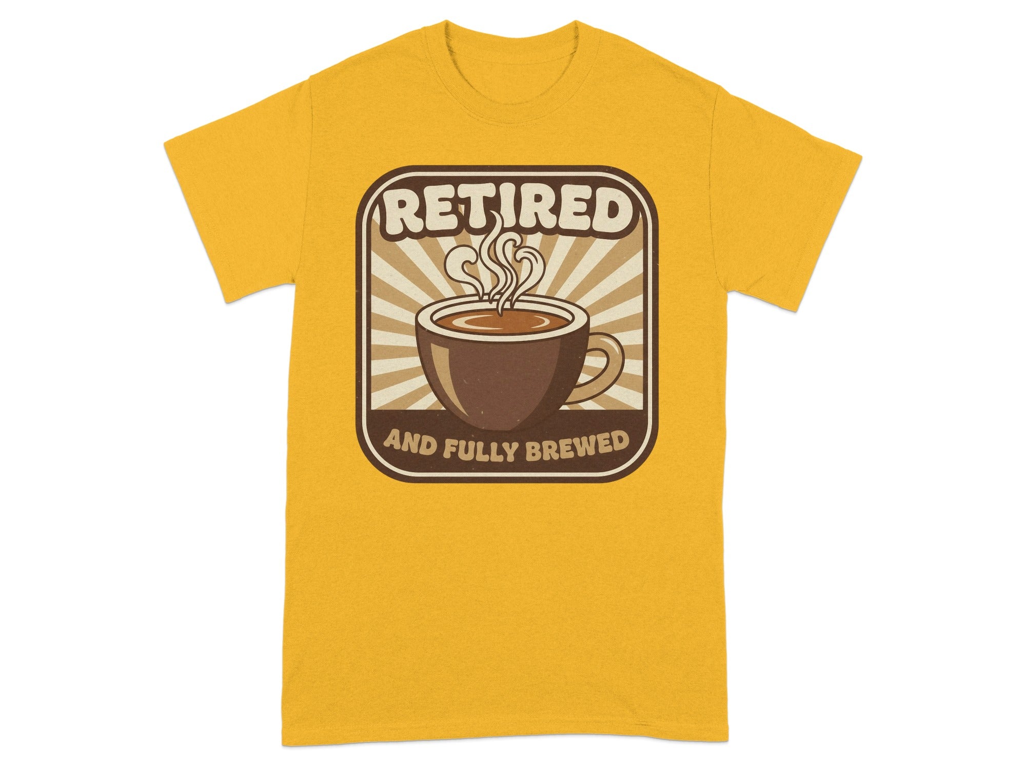 Retired And Fully Brewed Coffee Graphic Tee product