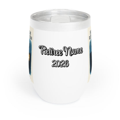 The Freedom Redemption After Years of Meetings | Retirement Personalized Wine Tumbler - Retiree Gifts Retirement Party