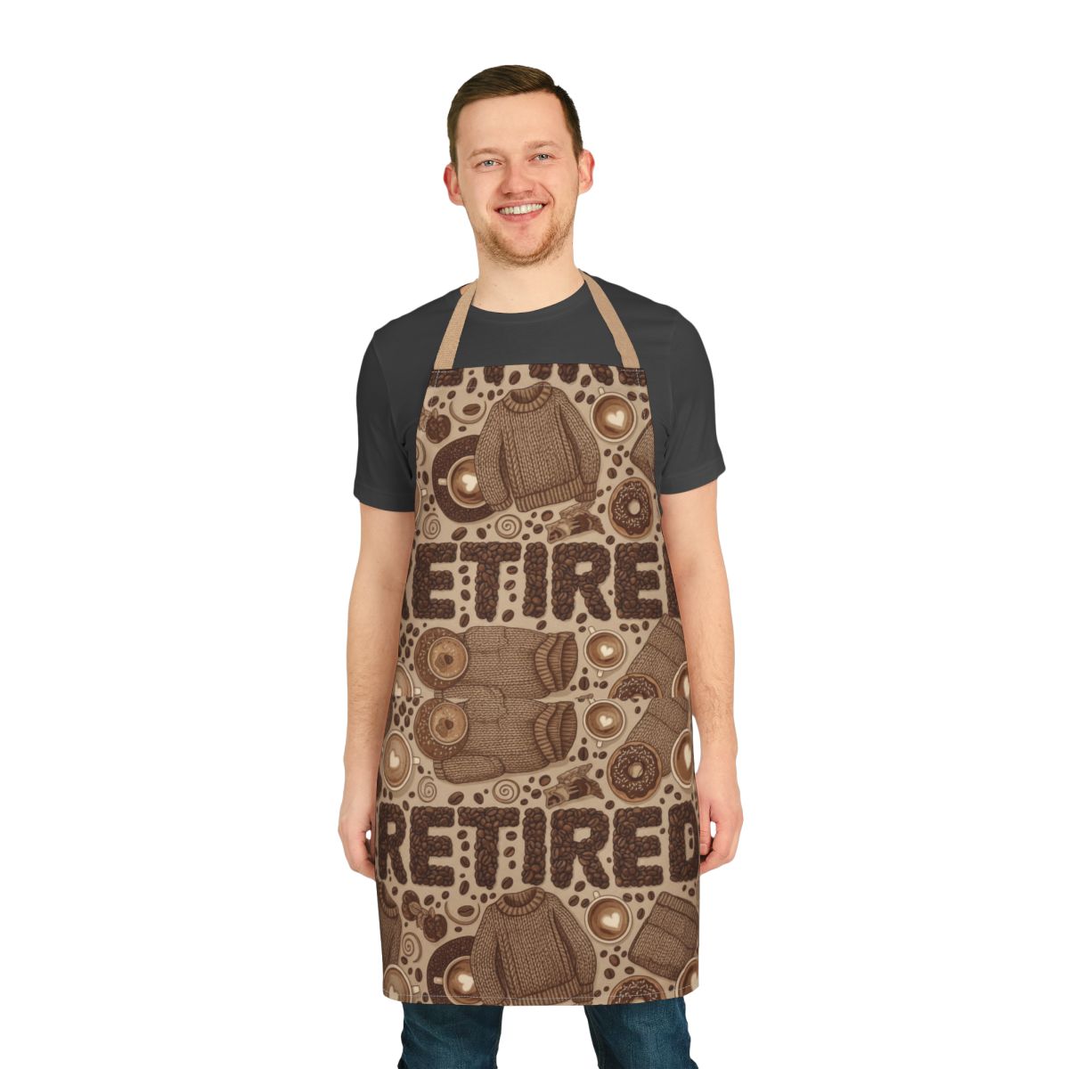 Retired Themed Apron with Fun Design for retirees
