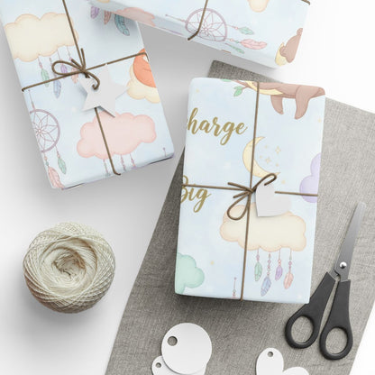 Dreamy Cloud Baby Shower Gift Wrapping Paper