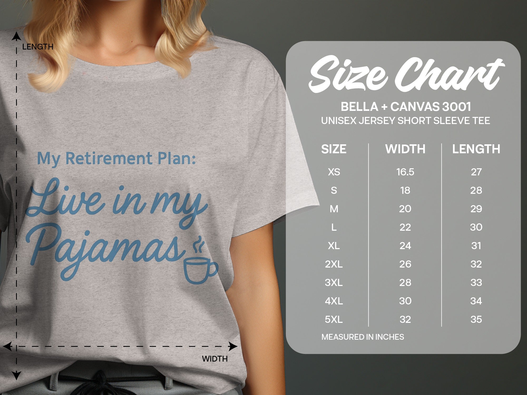 My Retirement Plan Live in my Pajamas | Retirement Fun | Soft Color Bella T-Shirts - Retiree Gifts Retirement Party