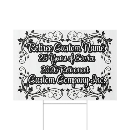 Retiree Custom Name 2026 Retirement Yard Sign product