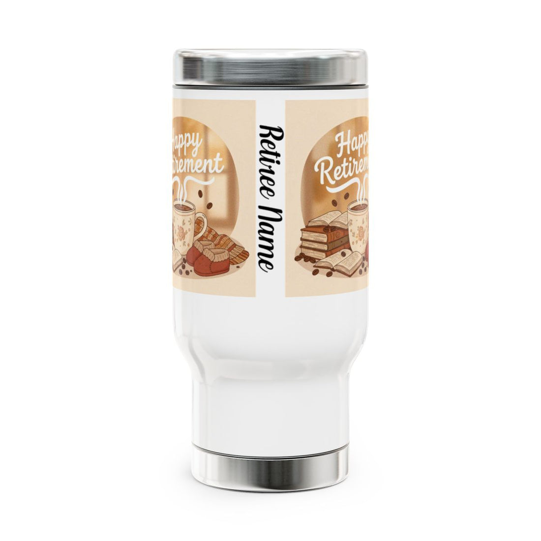 Personalized Happy Retirement Travel Mug Gift