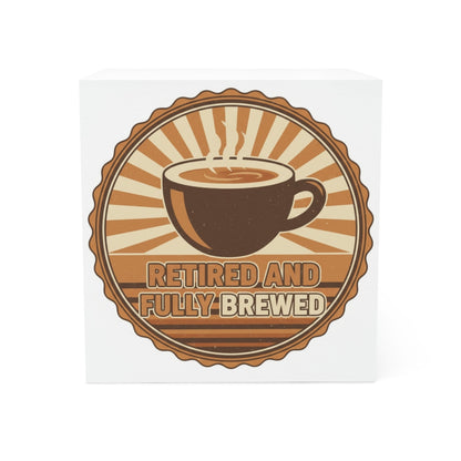 Retired and Fully Brewed Coffee Lovers Wall Art Decor