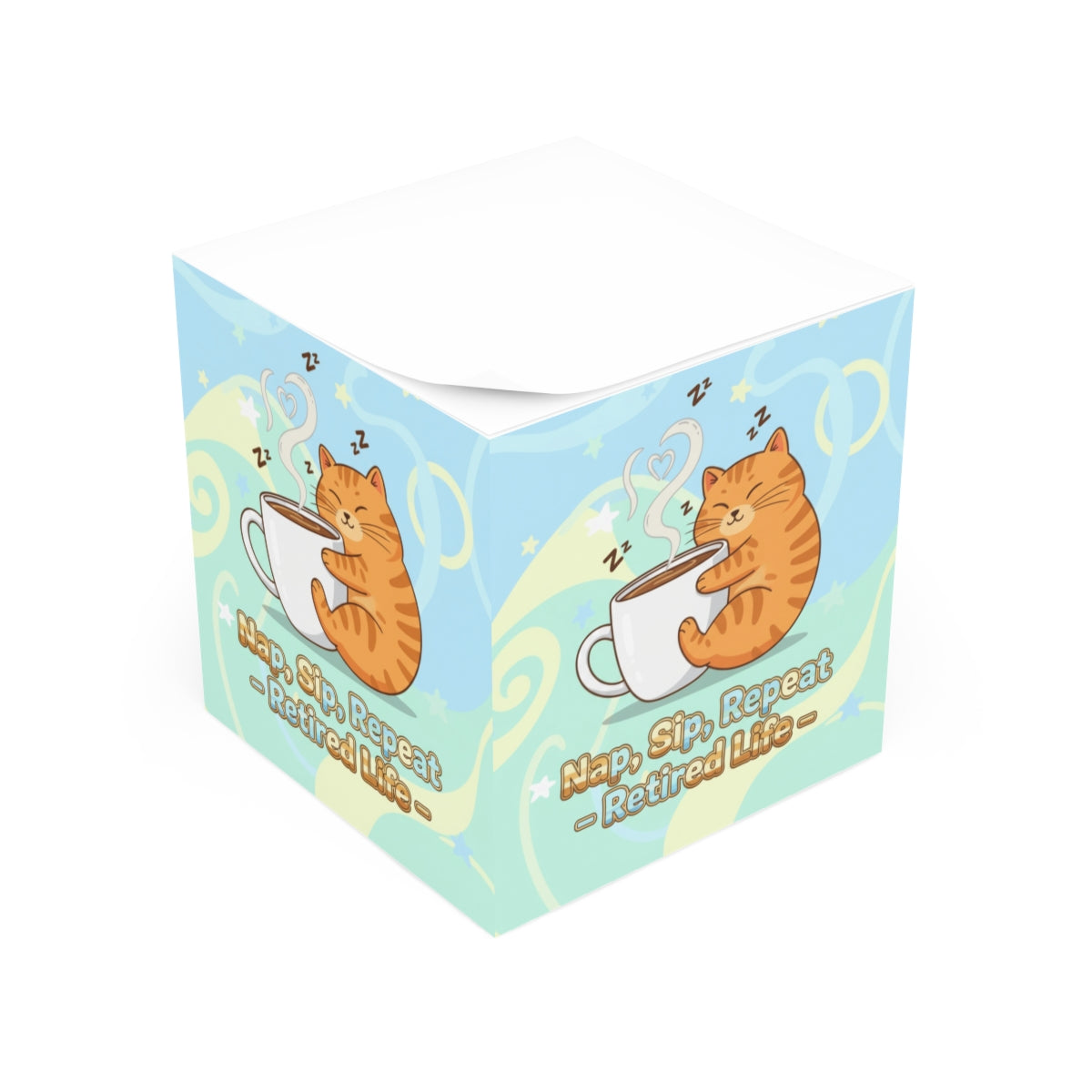 Nap Sip Repeat Retired Life Cute Cat Coffee Mug