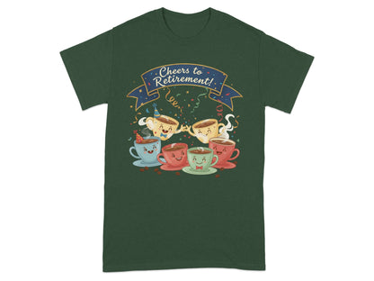 Cheers to Retirement Coffee Celebration T-shirt