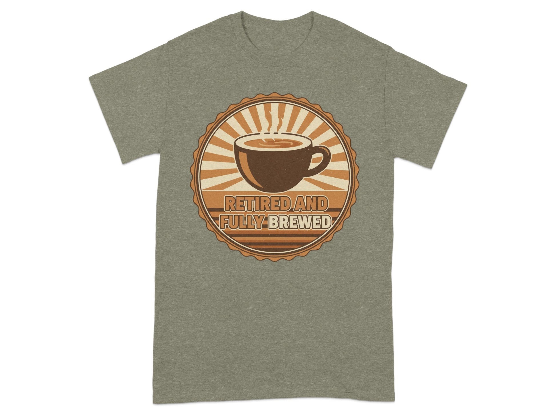 Retired and Fully Brewed Coffee Lover Shirt