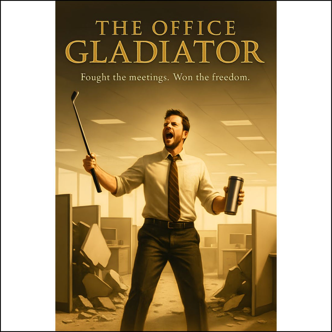 The Office Gladiator Fought the Meetings Won the Freedom | Celebrate Retirement with these Custom Cut Acrylic Ornaments - Retiree Gifts Retirement Party