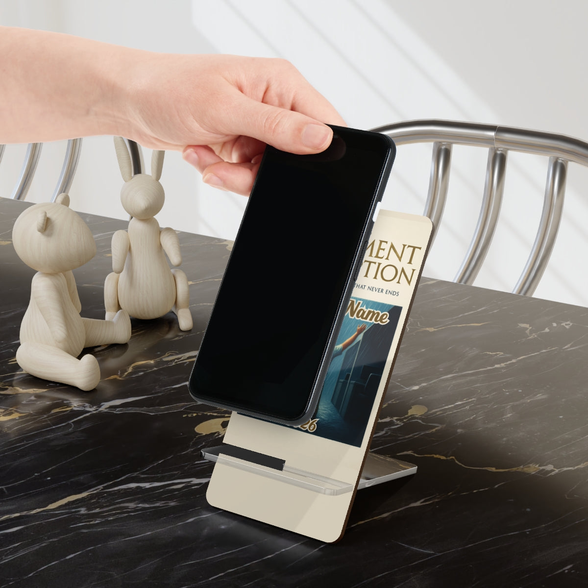 The Retirement Redemption | Hope Is A Long Weekend | Personalized Mobile Phone Display Stand - Retiree Gifts Retirement Party