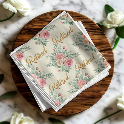 Retired Floral Theme Paper Napkin Product