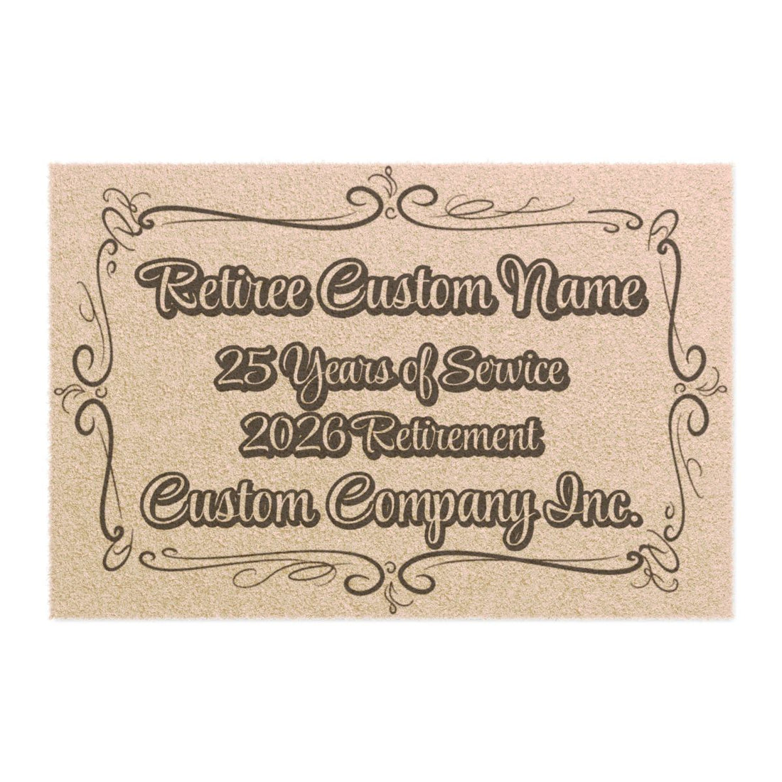 Retiree Custom Name 25 Years of Service 2026 Retirement Plaque