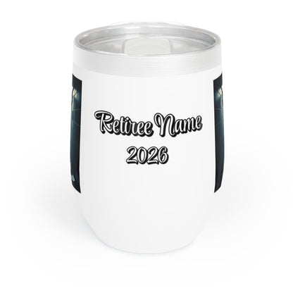 The Freedom Files Freedom Away | Retirement Personalized Wine Tumbler - Retiree Gifts Retirement Party