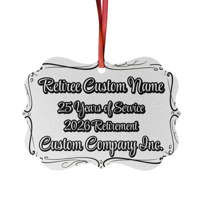 Retiree Custom Name Retirement Ornament Keepsake