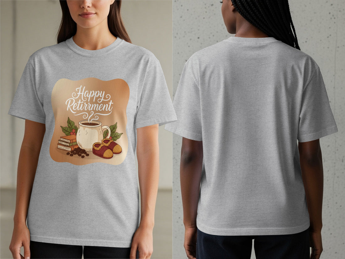Happy Retirement Coffee and Books T-Shirt