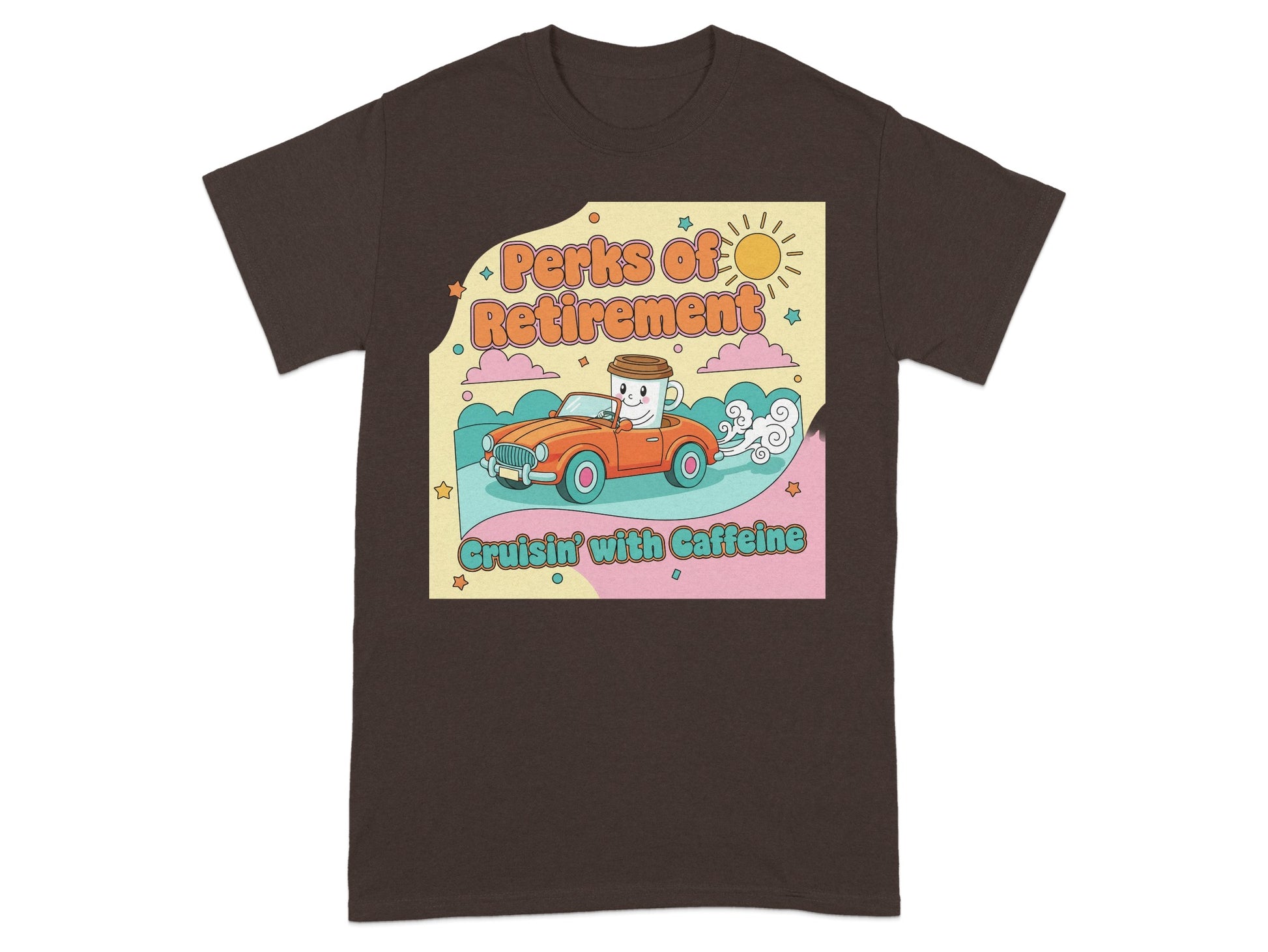 Perks of Retirement Cruisin with Caffeine Shirt