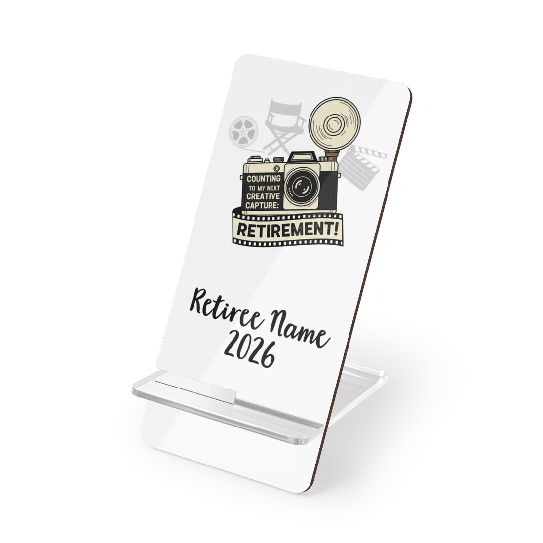 Counting to my next creative capture Retirement | | Retirement Personalized Phone Stand or Phone Charger - Retiree Gifts Retirement Party
