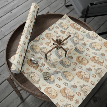 Cute Cat Patterned Wrapping Paper for Gifts